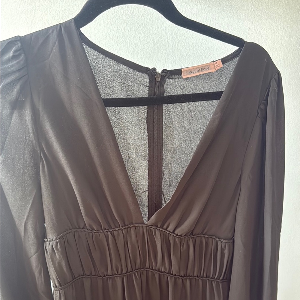 Black V-Neck Dress
